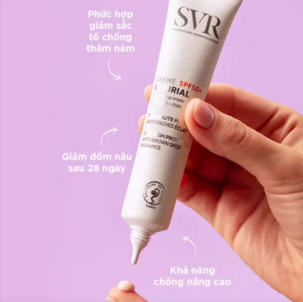 Kem Chống Nắng SVR CREME SPF50+ CLAIRIAL 40ml Hỗ Trợ Mờ Thâm Nám