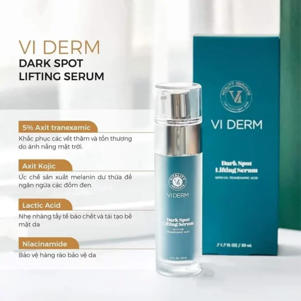 Tinh Chất Làm Mờ Thâm Nám, Dưỡng Da Đều Màu – VI DERM Dark Spot Lifting Serum 50ml