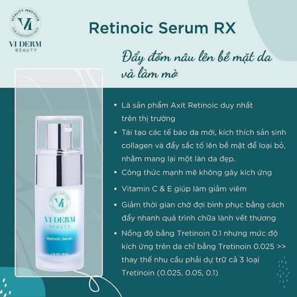 VI Derm Beauty Retinoic Serum 30 ml – Tinh chất trị mụn, chống lão hóa