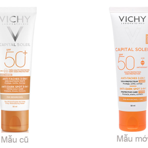 Kem Chống Nắng VICHY Capital Soleil SPF50+ Anti Dark Spot 3-IN-1 50ml (Có Màu)